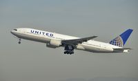 N772UA @ KLAX - Departing LAX on 25R - by Todd Royer