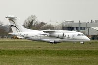 OY-JJB @ EGBJ - Dornier 328 JET at Gloucestershire Airport on Day 1 of the 2014 Cheltenham Horse Racing Festival - by Terry Fletcher