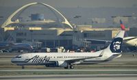 N528AS @ KLAX - Taxiing to gate at LAX - by Todd Royer