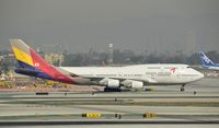 HL7428 @ KLAX - Taxiing to gate at LAX - by Todd Royer