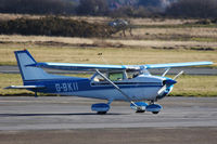 G-BKII @ EGFH - Visiting Skyhawk operated by, Sealand Aerial Photography Ltd, Chichester. - by Derek Flewin