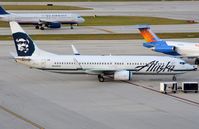 N549AS @ KFLL - Alaska B738 arriving at its gate. - by FerryPNL
