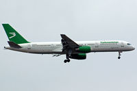 EZ-A012 @ EGLL - Boeing 757-22K [28337] (Turkmenistan Airlines) Home~G 13/03/2010. On approach 27L. - by Ray Barber