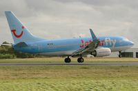 OO-JAR @ LFRB - Boeing 737-7K5, Landing rwy 25L, Brest-Guipavas Airport (LFRB-BES) - by Yves-Q