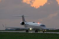 F-GRZK @ LFRB - Canadair Regional Jet CRJ-702, Taxiing to holding point rwy 25L, Brest-Guipavas Airport 5LFRB-BES) - by Yves-Q