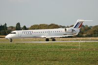F-GRZA @ LFRB - Canadair Regional Jet CRJ-702, Take off rwy 25L, Brest-Guipavas Airport (LFRB-BES) - by Yves-Q