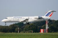 F-GRJM @ LFRB - Canadair Regional Jet CRJ-100ER, On final rwy 25L, Brest-Guipavas Airport (LFRB-BES) - by Yves-Q