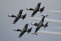 N136EM @ LAL - Black Diamond Jet Team L-39 - by Florida Metal