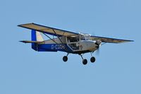 G-CDCH @ EGFH - Best-off Skyranger Muttley on finals to land on Runway 28 after an away flight. - by Roger Winser