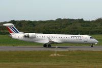F-GRZE @ LFRB - Canadair Regional Jet CRJ-702, Take off rwy 07R, Brest-Guipavas Airport (LFRB-BES) - by Yves-Q