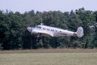 F-BHMM @ LFFQ - Ex-Beech C-45G c/n AF-465 modified by SFERMA as PD-18S c/n 02 taking off at La Ferté-Alais, 2004 airshow. - by J-F GUEGUIN