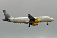 EC-LRA @ EGLL - Airbus A320-232 [2479] (Vueling Airlines) Home~G 04/08/2012. On approach 27L. - by Ray Barber