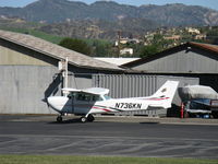 N736KN @ SZP - 1977 Cessna R172K HAWK XP II, Continental IO-360-K 195 Hp, 210 Hp by prop STC, taxi to Rwy 04 - by Doug Robertson