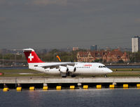 HB-IYW @ EGLC - Preparing to depart from London City Airport. - by Jonathan Allen