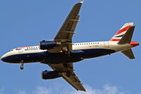 G-EUPL @ EGLL - Airbus A319-131 [1239] (British Airways) Home~G 14/08/2012. On approach 27R. - by Ray Barber
