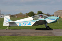 G-AYGD @ EGBR - CEA Jodel DR1050 Sicile at The Real Aeroplane Club's Early Bird Fly-In, Breighton Airfield, April 2014. - by Malcolm Clarke