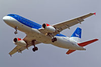 G-MIDT @ EGLL - G-MIDT   Airbus A320-232 [1418] (flybmi.com) Home~G 09/08/2011. On approach 27R wearing the above titles on the rear fuselage. - by Ray Barber