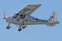 G-RACK @ EGFH - Visiting Ikarus seen pulling out from runway 22 at EGFH. - by Derek Flewin