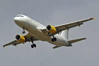 EC-LML @ EGLL - Airbus A320-216 [4742] (Vueling Airlines) Home~G 08/08/2011. On approach 27R. - by Ray Barber