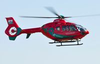 G-WASC @ EGFH - Welshpool Airport based Wales Air Ambulance helicopter departing after a breif visit. - by Roger Winser