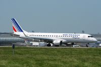 F-HBLD @ LFPG - Embraer EMB-190AR, Landing Rwy 08R, Roissy Charles De Gaulle Airport (LFPG-CDG) - by Yves-Q