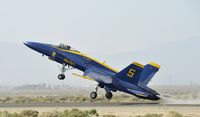 163765 @ KWJF - High performance departure during the Los Angeles County Airshow 2014 - by Todd Royer