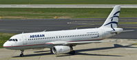 SX-DGB @ EDDL - Aegean Airlines, seen here at Düsseldorf Int'l(EDDL), taxiing to the gate - by A. Gendorf