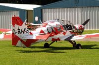 G-RNRS @ EGBP - Scottish Aviation SA.100-101 Bulldog [BH100/132] Kemble~G 10/08/2012 - by Ray Barber