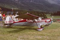 G-AOIY @ LFKX - At Méribel air show, Aug. 1985 - by J.P Contal