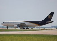 N129UP @ DFW - Taxiing to take off from the UPS ramp at DFW - by paulp