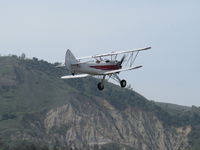N32135 @ SZP - 1941 Waco UPF-7, Continental W670 220 Hp, takeoff climb Rwy 22 - by Doug Robertson