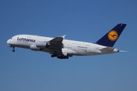 D-AIMI @ KSFO - Lufthansa. A380-841. D-AIMI cn 072. San Francisco - International (SFO KSFO). Image © Brian McBride. 26 July 2013 - by Brian McBride