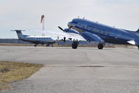 OH-WAU @ EFIL - Meeting with DC-3 OH-LCH at Seinäjoki airport - by Harri Nuolivirta