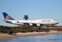 N199UA @ YSSY - United Airlines. 747-422. N199UA cn 28717 1126. Sydney - Kingsford Smith International (Mascot) (SYD YSSY). Image © Brian McBride. 11 August 2013 - by Brian McBride