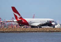 VH-OQE @ YSSY - Qantas Airways. A380-842. VH-OQE cn 027. Sydney - Kingsford Smith International (Mascot) (SYD YSSY). Image © Brian McBride. 06 August 2013 - by Brian McBride