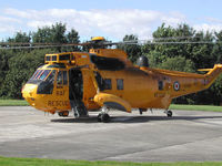 XZ588 - Another view of this Sea King HAR.3 of 202 Squadron at RAF Boulmer on the Cumberland Infirmary heli-pad, Carlisle in August 2005. - by Peter Nicholson