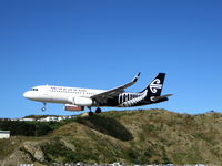 ZK-OXE @ NZWN - Air New Zealand. A320-232. ZK-OXE cn 5993. Wellington - International (WLG NZWN). Image © Brian McBride. 28 March 2014 - by Brian McBride