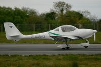 F-GVAQ @ LFRB - Aquila A210 (AT01), Landing Rwy 25L, Brest-Guipavas Airport (LFRB-BES - by Yves-Q