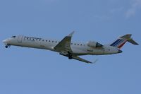F-GRZC @ LFRB - Canadair Regional Jet CRJ-702, Take off rwy 25L, Brest-Guipavas Airport (LFRB-BES) - by Yves-Q