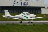 F-GVAQ @ LFRB - Aquila A210 (AT01), Landing Rwy 25L, Brest-Guipavas Airport (LFRB-BES) - by Yves-Q
