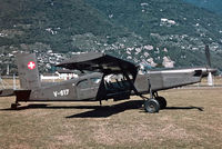 V-617 @ LSZL - Pilatus PC-6/B1-H2M-1 Turbo Porter [640] (Swiss Air Force) Locarno~HB 27/09/1984. Taken from a slide. - by Ray Barber
