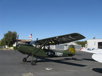N5199G @ SZP - 1953 Cessna 305A O-1 BIRD DOG, Continental O-470-11 213 Hp, two seat tandem warbird - by Doug Robertson