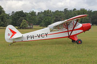 PH-VCY @ X1WP - Piper PA-18-95 Super Cub at The De Havilland Moth Club's 28th International Moth Rally at Woburn Abbey. August 2013. - by Malcolm Clarke