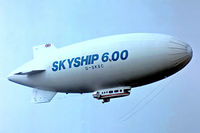 G-SKSC @ EGLF - Airship Industries Airship 600 [1215/01] Farnborough~G 07/09/1984. Image taken from a slide. - by Ray Barber