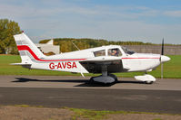 G-AVSA @ EGBR - Piper PA-28-180 Cherokee at The Real Aeroplane Club's Pre-Hibernation Fly-In, Breighton Airfield, October 2013. - by Malcolm Clarke