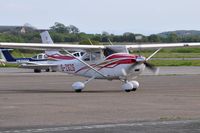 G-ZGZG @ EGFH - Viiting Cessna Skylane. - by Roger Winser