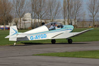 G-AYGD @ EGBR - CEA Jodel DR1050 Sicile at The Real Aeroplane Club's Early Bird Fly-In, Breighton Airfield, April 2014. - by Malcolm Clarke