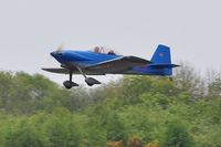 G-RVIV @ EGFH - Visiting RV-4 departing Runway 10. - by Roger Winser