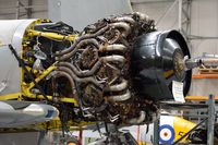 G-CHFP @ EGSU - 5. Bristol Centaurus XVIII (18 cylinder air cooled)  undergoing some Engine Maintenance. - by Eric.Fishwick