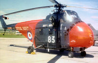 XL847 @ EGQS - Whirlwind HAS.7 of the RNAS Lossiemouth SAR Flight on display at the 1971 Airshow. - by Peter Nicholson